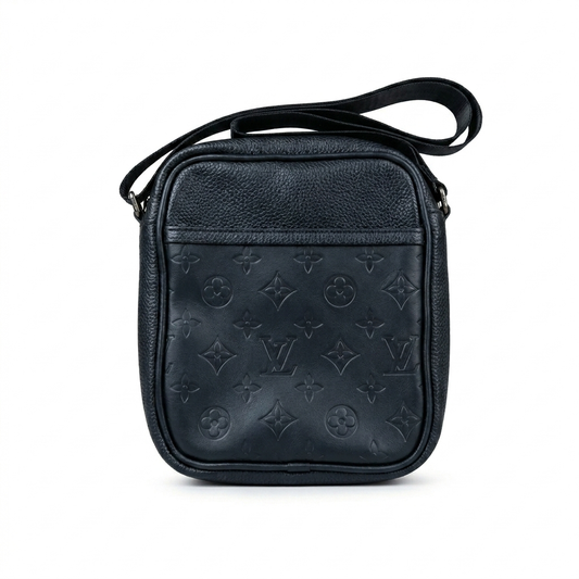 Louis Vuitton Black Leather Cross Bag