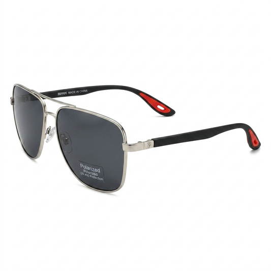 Ferrari polarized sunglasses-Rec-CRM-BLK - Rectangle