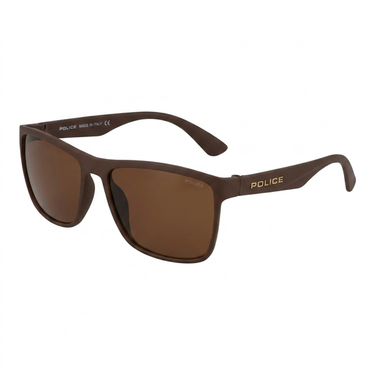 Police Brown Sunglasses-Rectangle