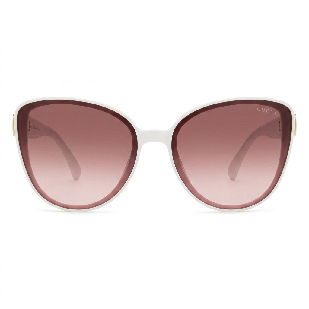 Gucci White Sunglasses-OVL