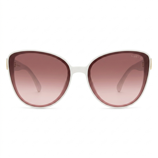 Gucci White Sunglasses-OVL