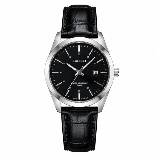 Casio Leather Date