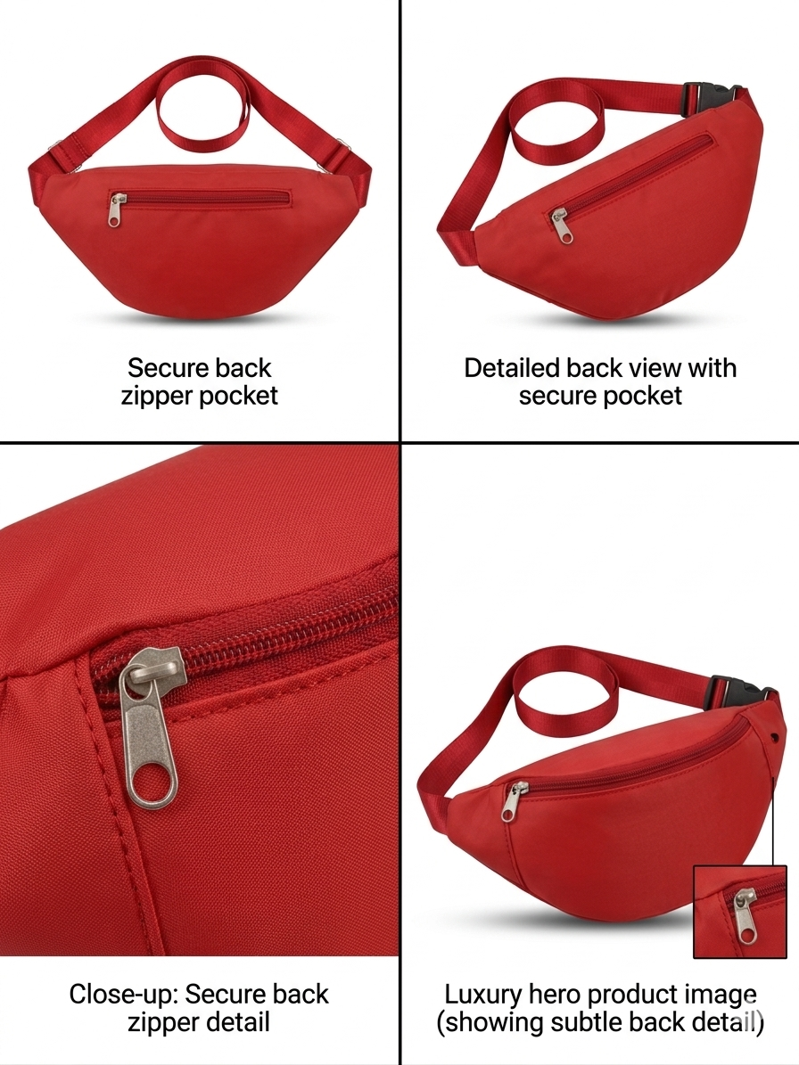 Calvin Klein Waist Waterproof Red Bag
