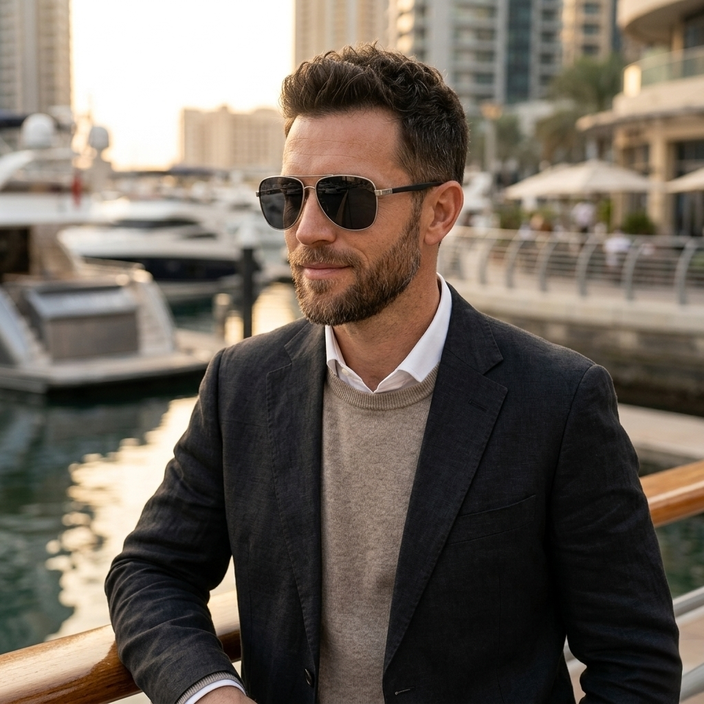 Ferrari polarized sunglasses-Rec-GRY-BLK - Rectangle