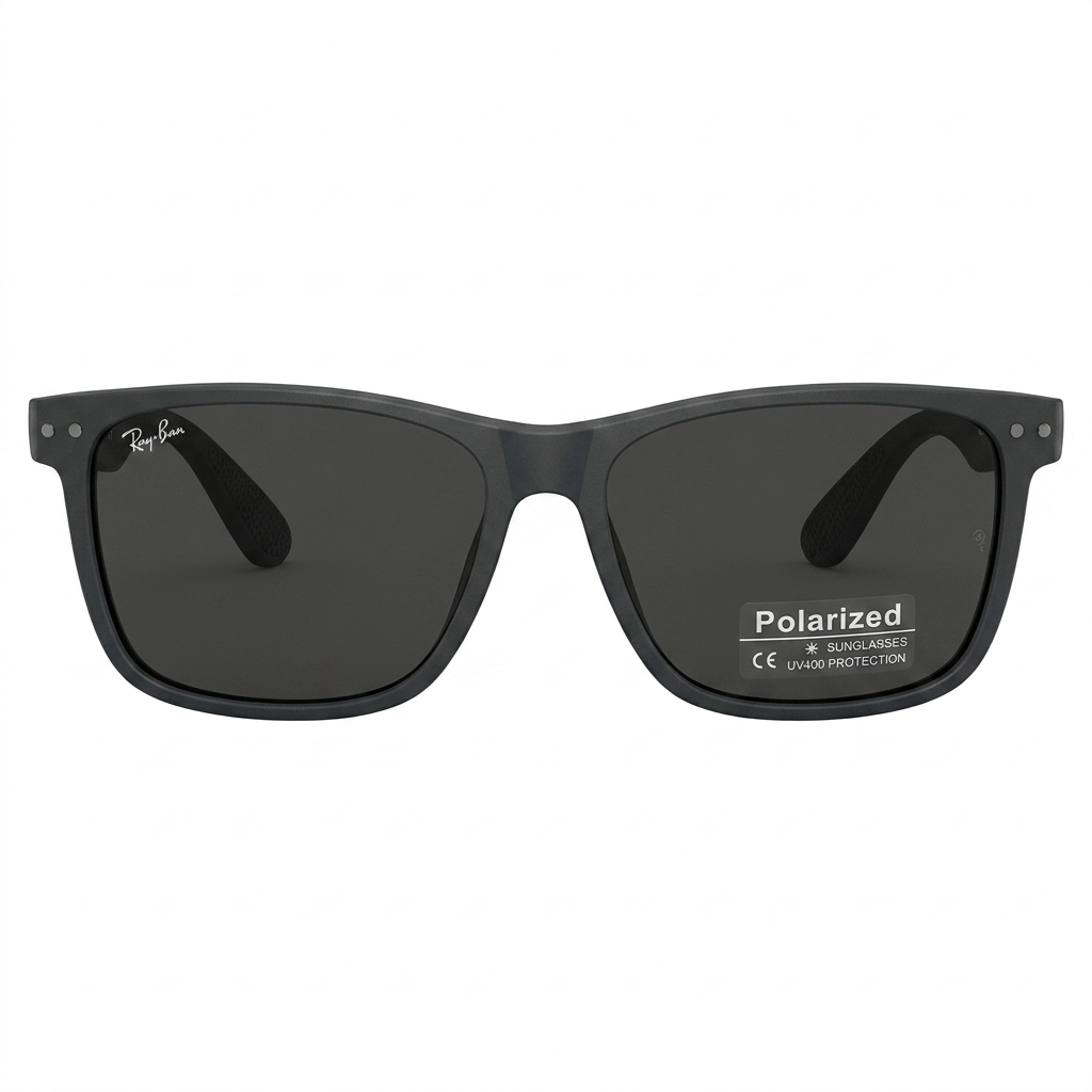 Gray Ray-Ban Ferrari Polarized Sunglasses-Rectangle