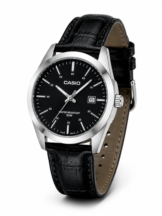 Casio Leather Date