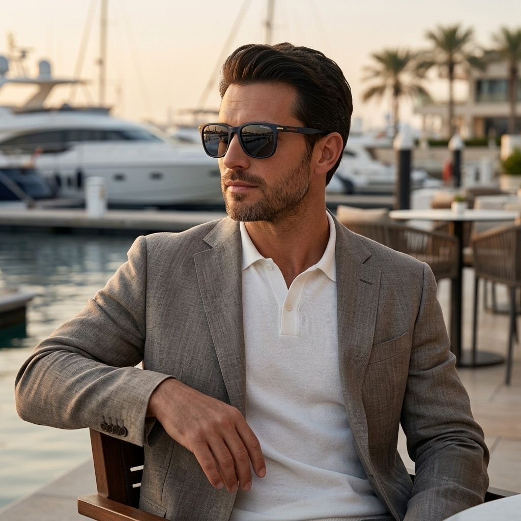 Black Carrera Sunglasses-Square